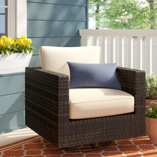 Wade Logan® Bubba Swivel Patio Chair with Cushions & Reviews Wayfair